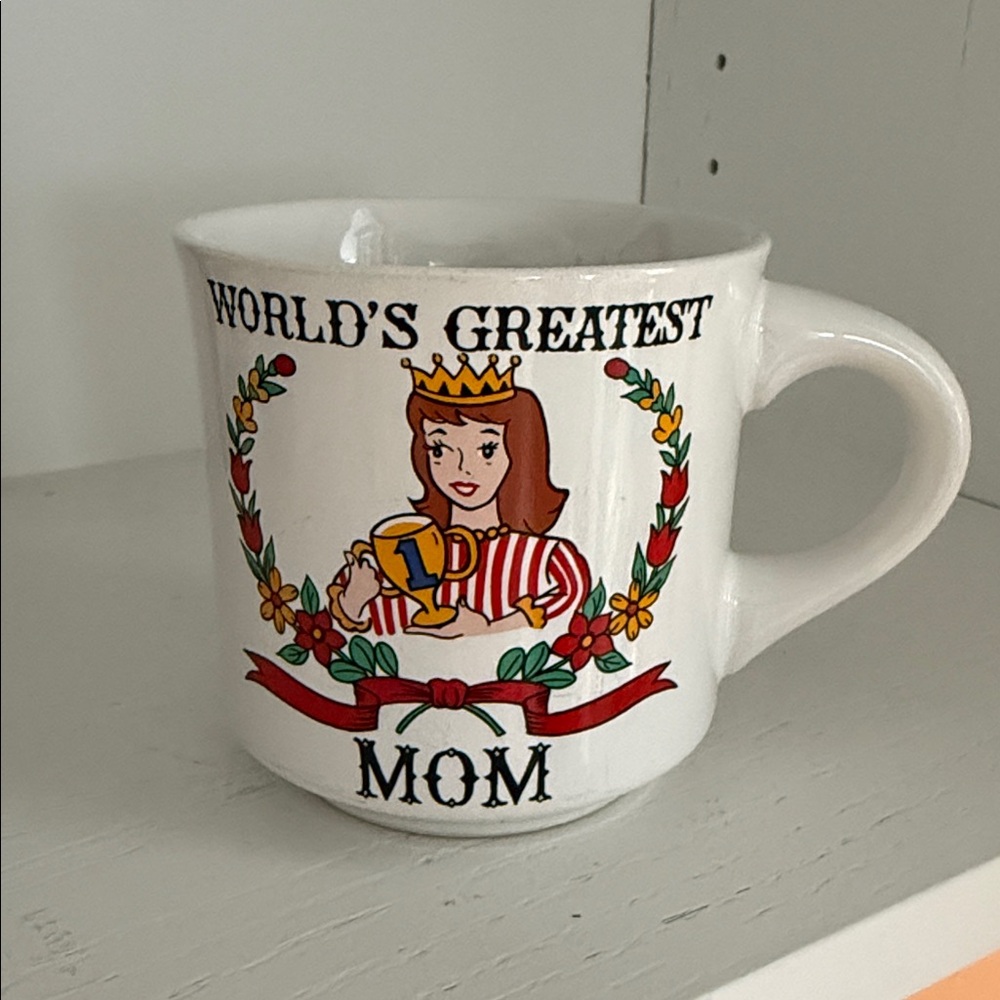 World's Greatest Mom Vintage Mug